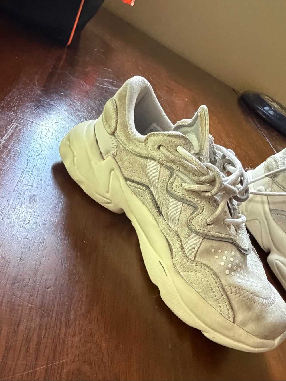 adidas Ozelia Kids Sneakers Gray Size 1 Youth